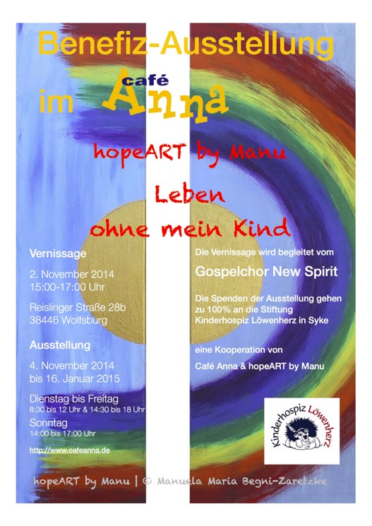 3te Ausstellung hopeART by Manu